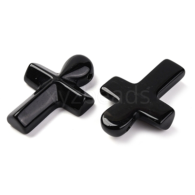 Natural Obsidian Pendants G-B122-02G-1
