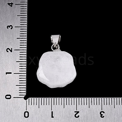 Natural Quartz Crystal Carved Pendants G-Q608-01A-1