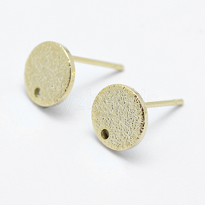 Brass Stud Earring Findings LS-KK-F728-22G-NF-1