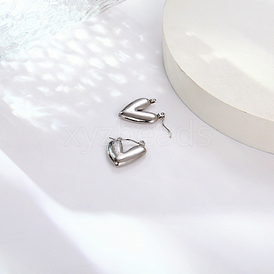 Non-Tarnish 304 Stainless Steel Hoop Earring for Women UL6246-02-1