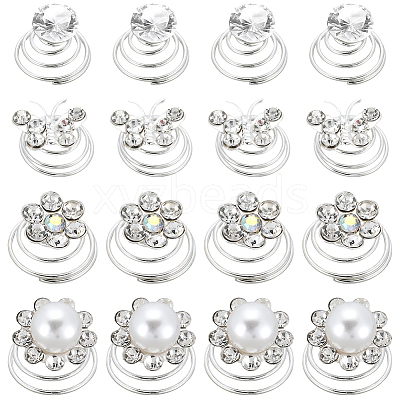 Spiral Hair Pin Coil Iron Hair Accessories OHAR-SP0001-12B-1
