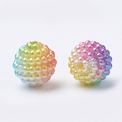 Imitation Pearl Acrylic Beads OACR-T004-12mm-17-1