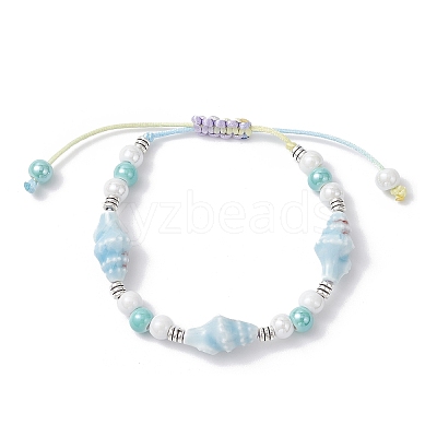 3Pcs 3 Colors Handmade Porcelain Beaded Bracelets BJEW-JB12473-1
