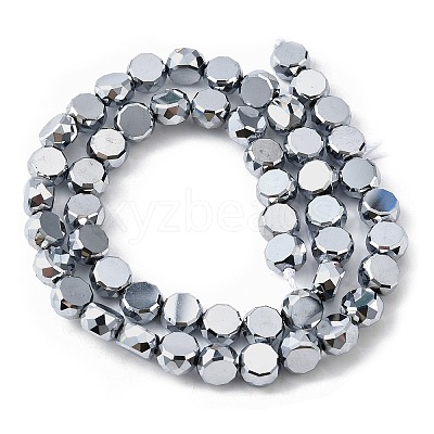 Electroplate Glass Beads Strands EGLA-L045-G-FP01-1