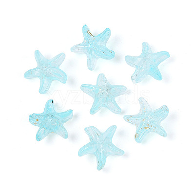 Frosted Glass Beads FGLA-T005-01D-1