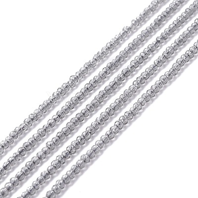 Transparent Glass Beads Strands GLAA-C019-01A-23-1
