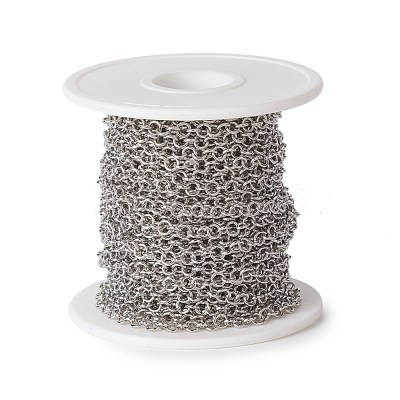 Tarnish Resistant 304 Stainless Steel Rolo Chains CHS-E016-02F-P-1