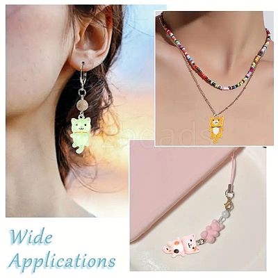 20Pcs 2 Styles Opaque Resin Pendants RESI-YW0005-29-1