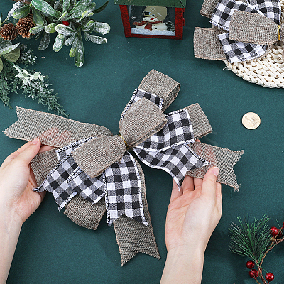 Polyester Big Bowknot FIND-WH0126-414F-1