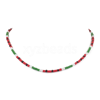 MIYUKI Round Rocailles Beaded Necklaces X1-NJEW-TA00160-1