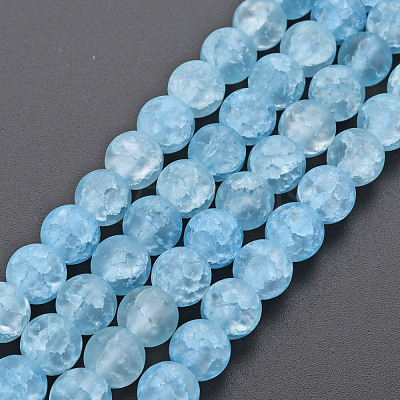 Crackle Glass Beads Strands GLAA-S192-D-008C-1