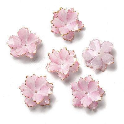Golden Edge Flower Bead Cap SACR-C002-33-1