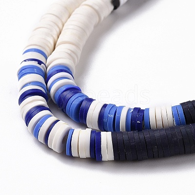 Handmade Polymer Clay Bead Strands CLAY-C003-01E-1