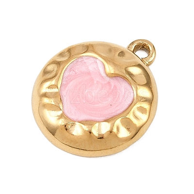 304 Stainless Steel Enamel Pendants STAS-P430-03B-G02-1