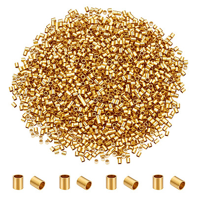 3000Pcs Brass Crimp Beads KK-ME0003-36-1