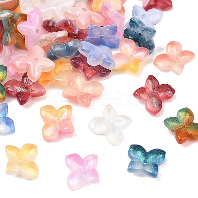 Two Tone Transparent Glass Beads GL-CBAB80E-01-1