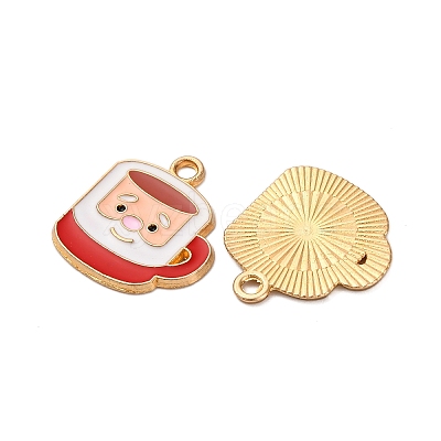 Christmas Alloy Enamel Pendants ENAM-K080-01H-G-1