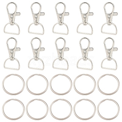 20Pcs Alloy Swivel Clasps FIND-YW0007-78-1