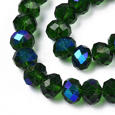 Electroplate Glass Beads Strands EGLA-A034-T6mm-L27-1