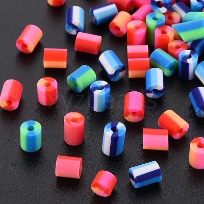 Fixed Mixed 3 Style Handmade Polymer Clay Beads CLAY-S096-012I-1