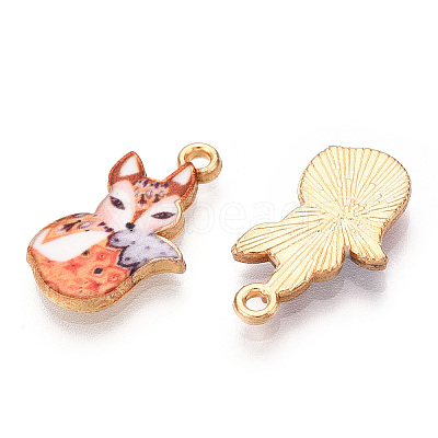 Painted Alloy Pendants PALLOY-P288-05G-04-1