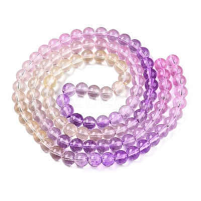 Baking Paint Transparent Glass Beads X-DGLA-M001-8mm-09-1