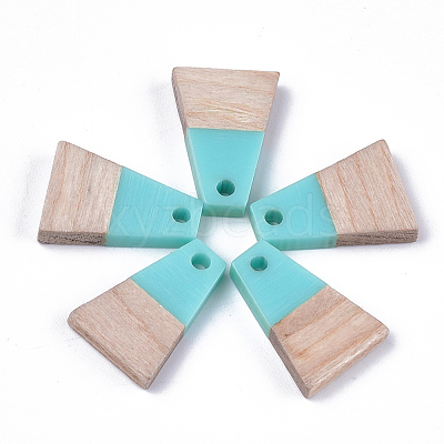 Resin & Wood Pendants RESI-S358-52B-1