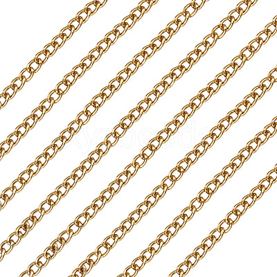 10M Aluminium Curb Chains CHA-TA0001-35G-1
