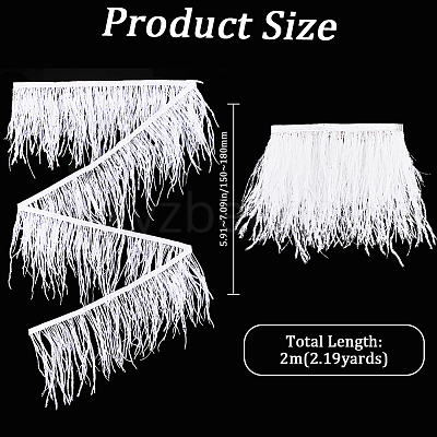 2M Fashion Ostrich Feather Trimming DIY-GF0009-45A-02-1