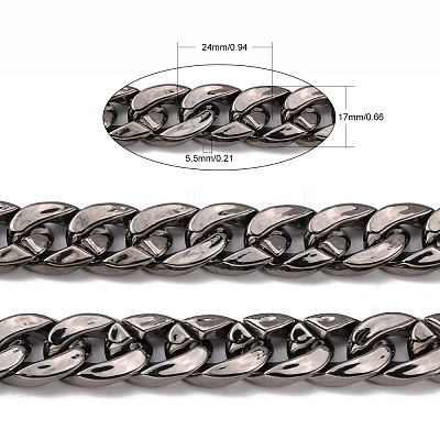 CCB Plastic Twisted Chains Curb Chain CHAC-A001-K16-1
