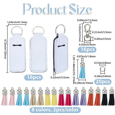 DIY Rubber Heat Transfer Keychain Lipstick Case Making Kits DIY-SP0006-61A-1
