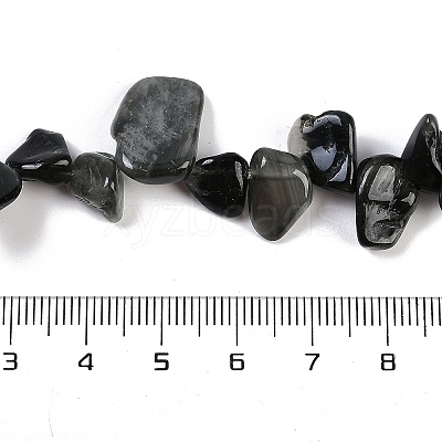 Natural Eagle Eye Stone Nuggets Beads Strands G-B125-A15-01-1