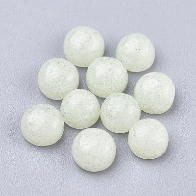 Synthetic Luminous Stone Cabochons X-G-P393-R63-4MM-1