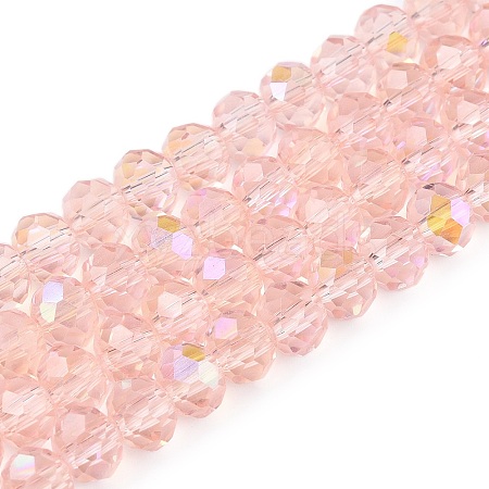 Electroplate Glass Beads Strands LS-EGLA-A044-T6mm-L22-1
