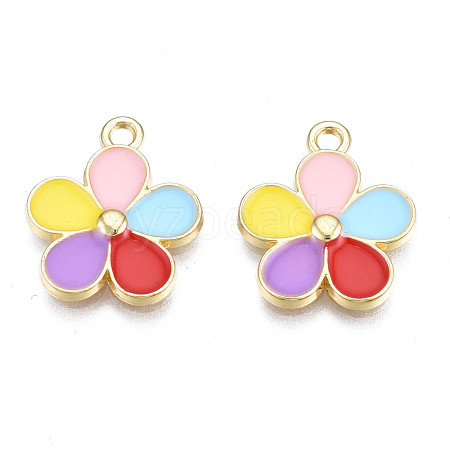 Alloy Enamel Pendants PALLOY-S133-012-1