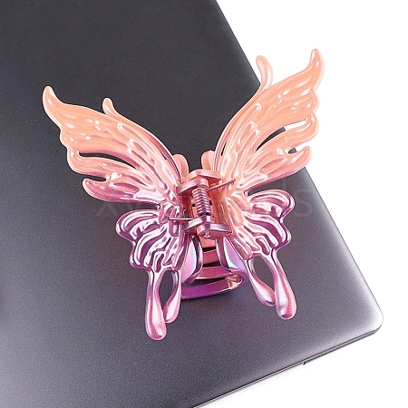 Butterfly Plastic Claw Hair Clips PW-WG8F52A-03-1