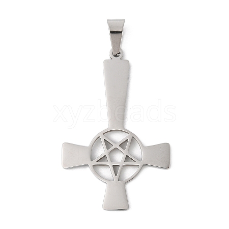 304 Stainless Steel Pendants STAS-C116-02P-1
