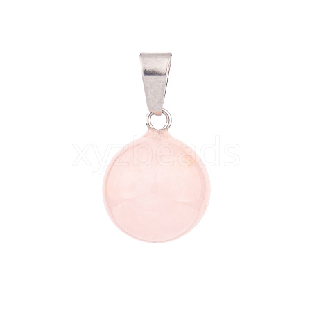 Natural Rose Quartz Charms PW-WG74EB2-04-1