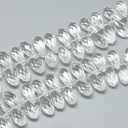 Glass Beads Strands EGLA-S142-10x21mm-10-1