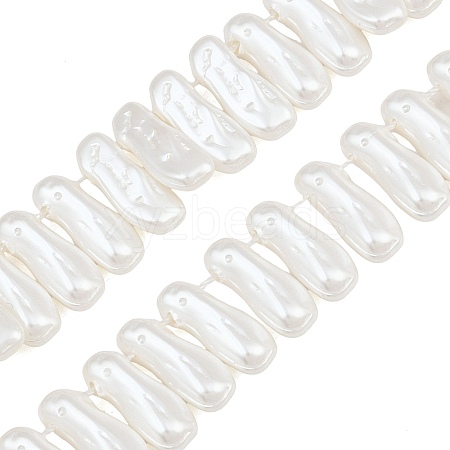 Electroplated Glass Pearl Beads Strands GL-CBA64F3-01A-1