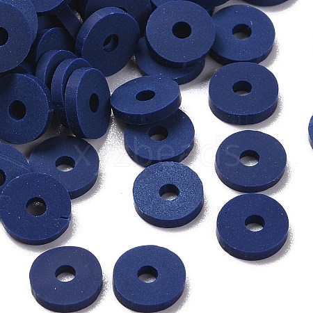 Handmade Polymer Clay Beads CLAY-R067-6.0mm-B35-1