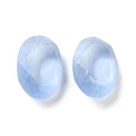 Frosted Glass Rhinestone Cabochons RGLA-G022-05A-211-1