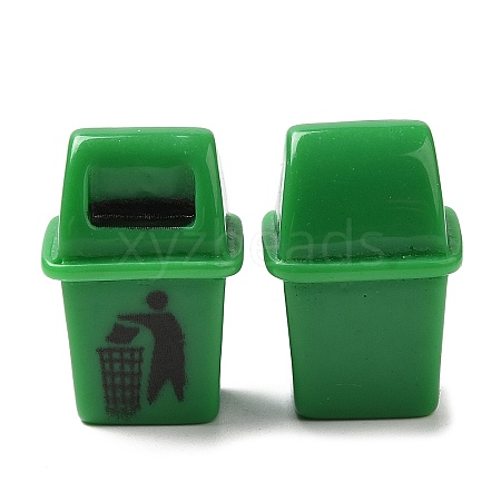 Resin Garbage Can Display Decorations DJEW-P013-01E-1