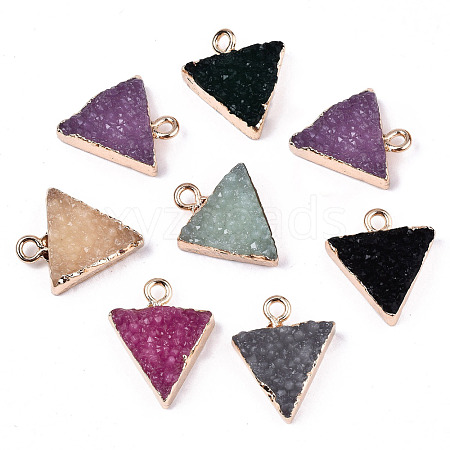 Druzy Resin Pendants RESI-S383-059-B-1