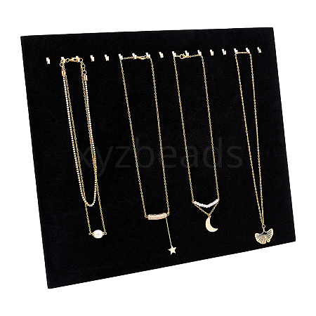 Velvet Necklace Displays NDIS-WH0010-02B-1