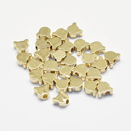 Long-Lasting Plated Brass Beads KK-K193-071G-NF-1