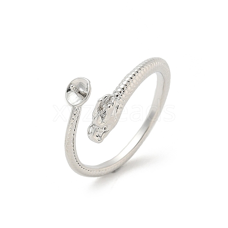 Brass Cup Peg Open Cuff Ring Settings LS-KK-G518-10P-01-1