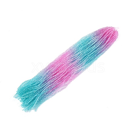 Gradient Color Baking Painted Glass Bead Strands DGLA-A039-T6mm-A05-1