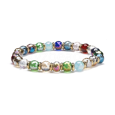 Bling Color Glass Beads Stretch Bracelets BJEW-JB07245-1