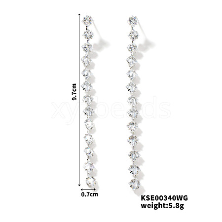 Fashionable Fringed Dangle Stud Earrings KI4942-2-1